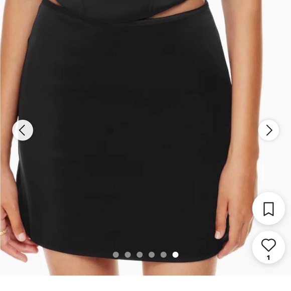 Black Wilfred Tavern satin mini skirt - Picture 14 of 14